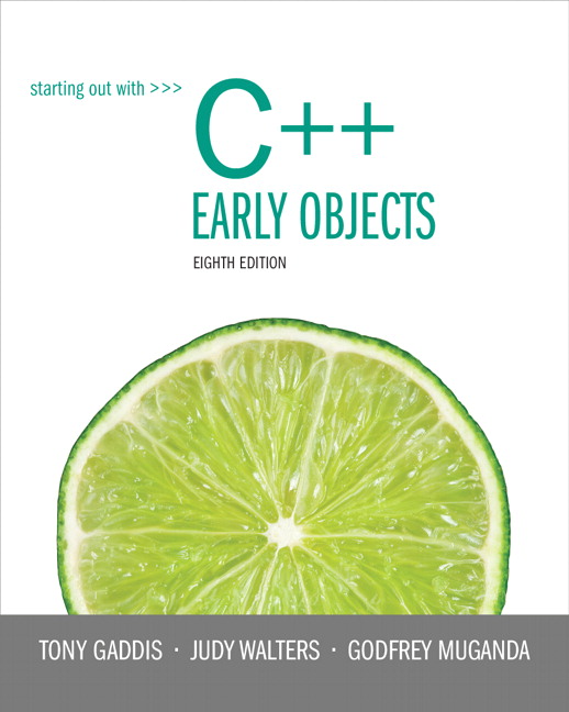 Cover of C++ Early Objects